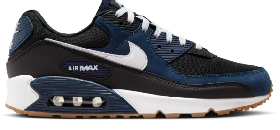 Nike Air Max 90 Men's Sneakers – Navy & Black