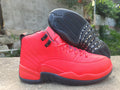 Air Jordan 12 Retro Red & Black High-Top Sneakers