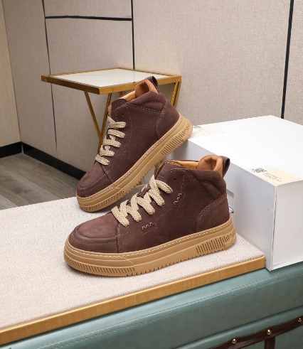 UGG Brown High-Top Lace-Up Shoes