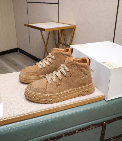 UGG Tan High-Top Lace-Up Shoes