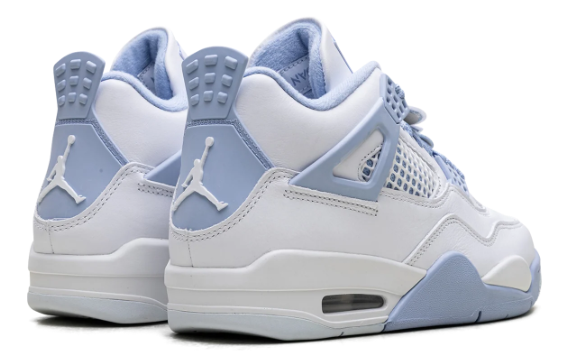 Air Jordan 4 WMNS 'Aluminum' – White & Light Blue