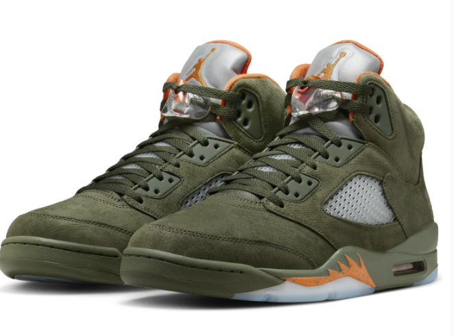 Air Jordan 5 Retro 'Olive' (2024) – Olive & Orange