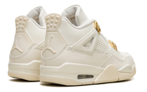 Air Jordan 4 WMNS 'Sail' – Cream & Gold Accents