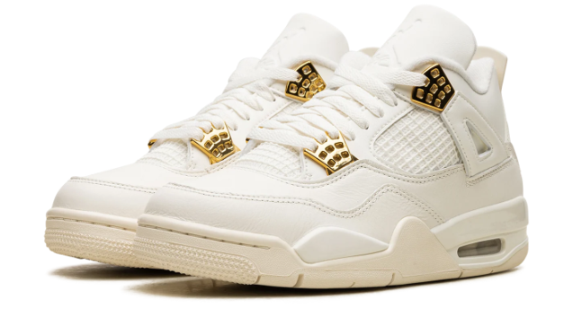 Air Jordan 4 WMNS 'Sail' – Cream & Gold Accents