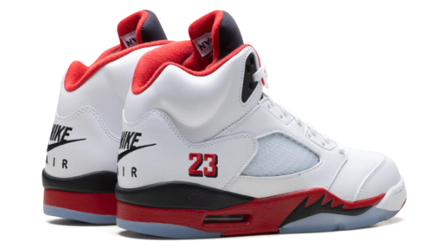Air Jordan 5 'Fire Red' Black Tongue (2025)
