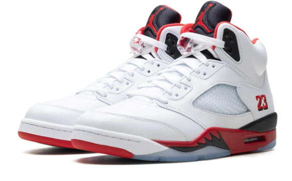 Air Jordan 5 'Fire Red' Black Tongue (2025)