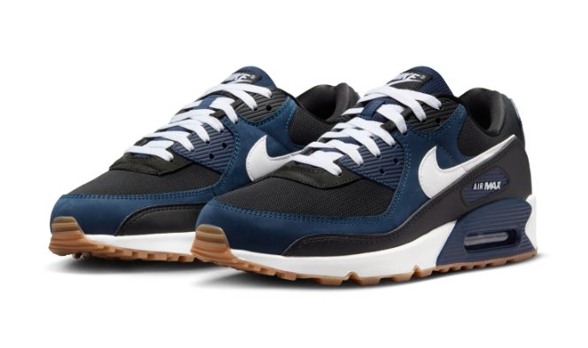 Nike Air Max 90 Men's Sneakers – Navy & Black