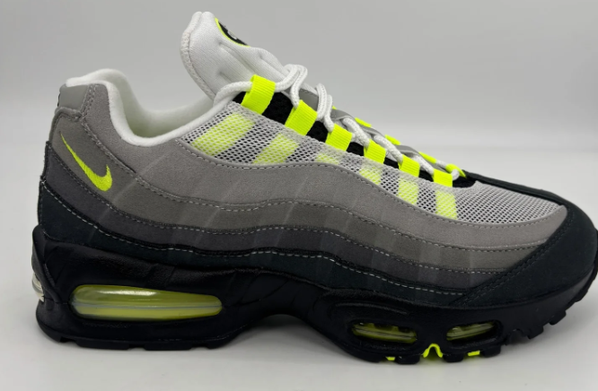 Nike Air Max 95 OG Neon Sneakers – Grey & Black