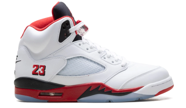 Air Jordan 5 'Fire Red' Black Tongue (2025)