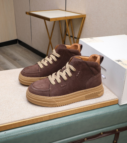 UGG Brown High-Top Lace-Up Shoes