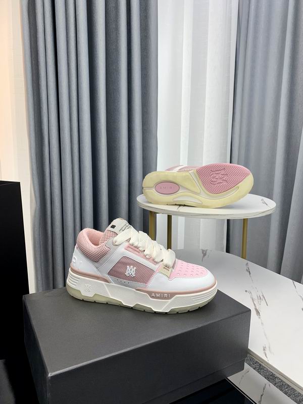 AMIRI White & Pink Chunky Low-Top Sneakers