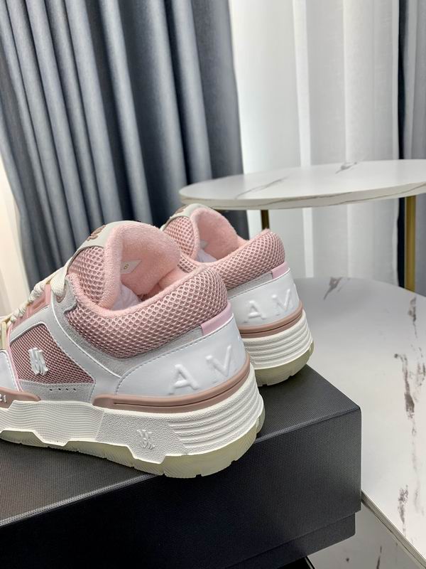 AMIRI White & Pink Chunky Low-Top Sneakers