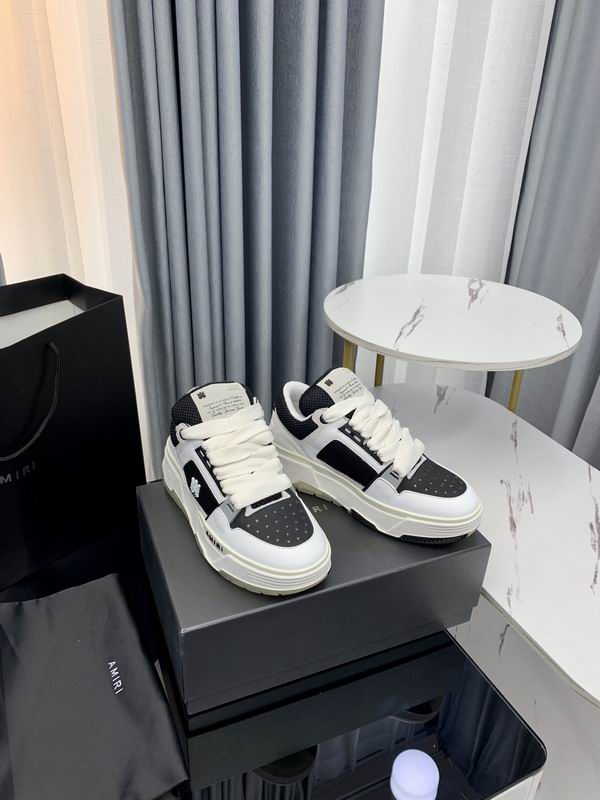 AMIRI Black & White Chunky Low-Top Sneakers