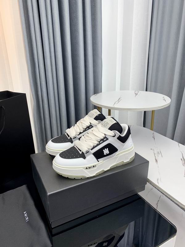 AMIRI Black & White Chunky Low-Top Sneakers