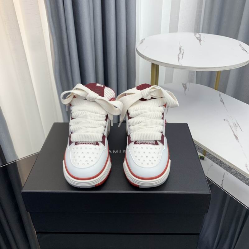 AMIRI White & Red Chunky Low-Top Sneakers