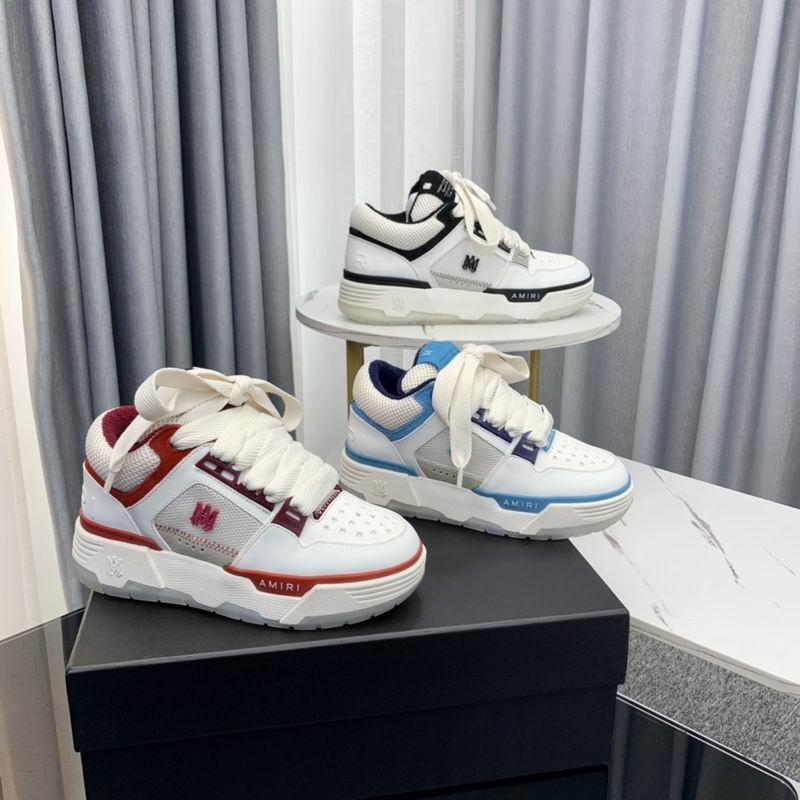 AMIRI White & Red Chunky Low-Top Sneakers