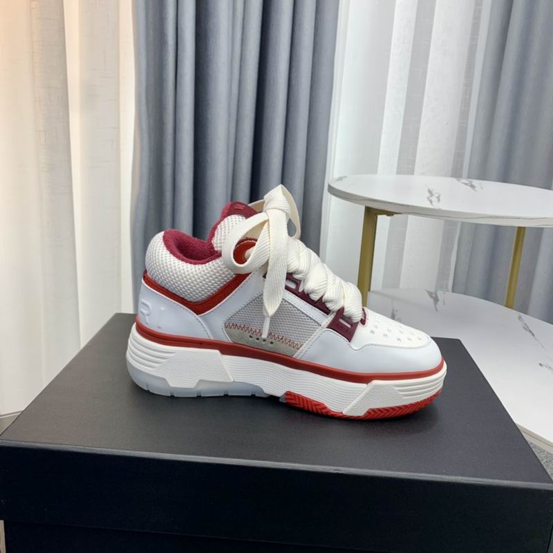 AMIRI White & Red Chunky Low-Top Sneakers