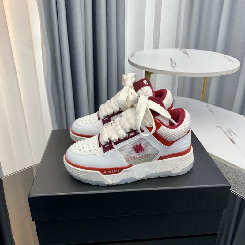 AMIRI White & Red Chunky Low-Top Sneakers