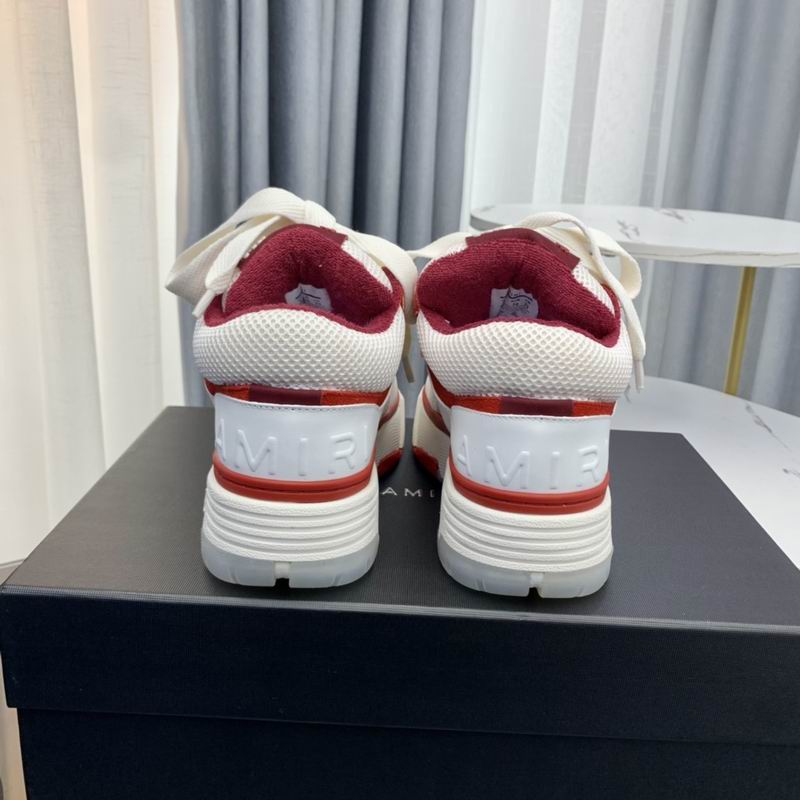 AMIRI White & Red Chunky Low-Top Sneakers