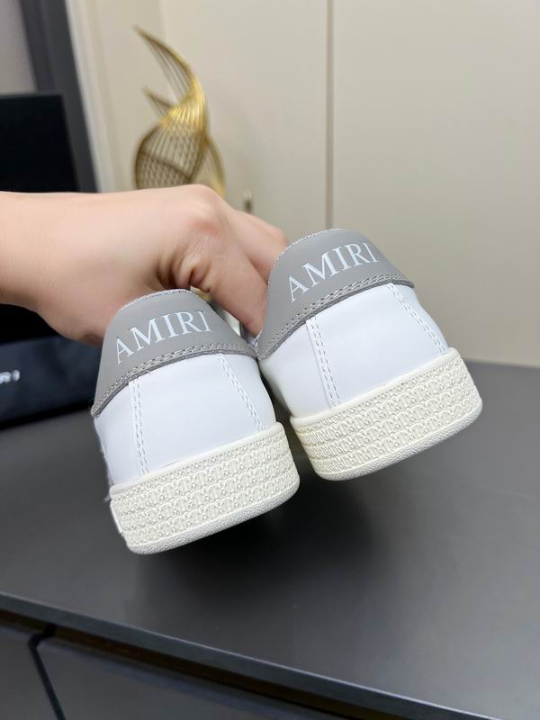 AMIRI White & Grey Triple Star Low-Top Sneakers