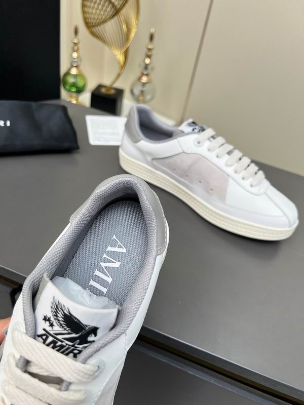 AMIRI White & Grey Triple Star Low-Top Sneakers