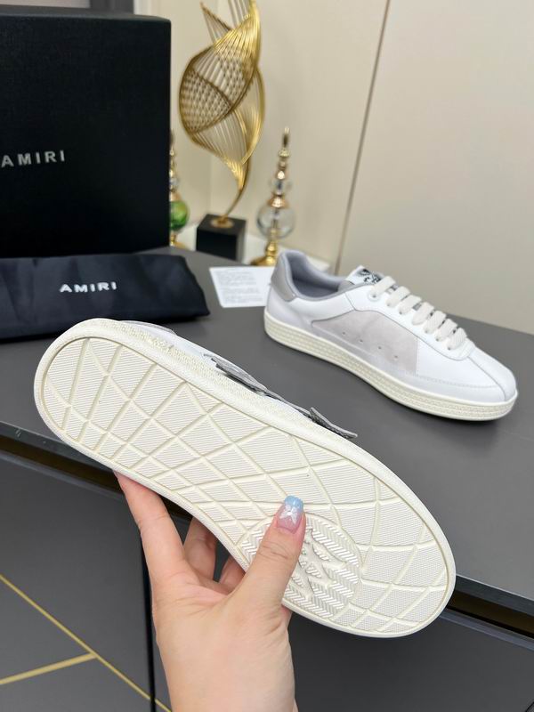 AMIRI White & Grey Triple Star Low-Top Sneakers