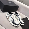 AMIRI Black & White Skeleton Low-Top Sneakers
