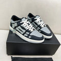 AMIRI Black & Gray Skeleton Low-Top Sneakers