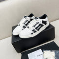 AMIRI White & Black Skeleton Low-Top Sneakers
