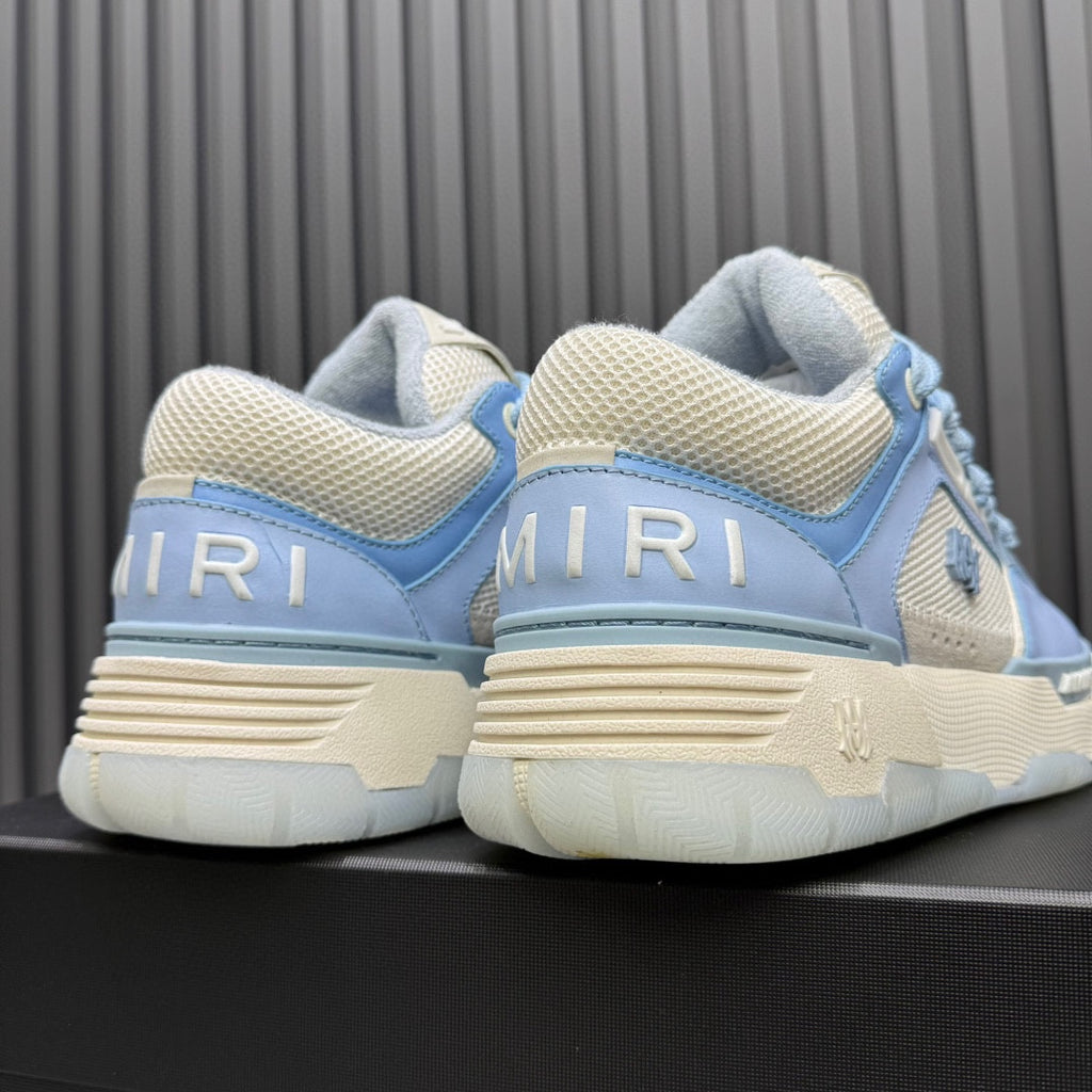 AMIRI Light Blue & Cream Chunky Low-Top Sneakers