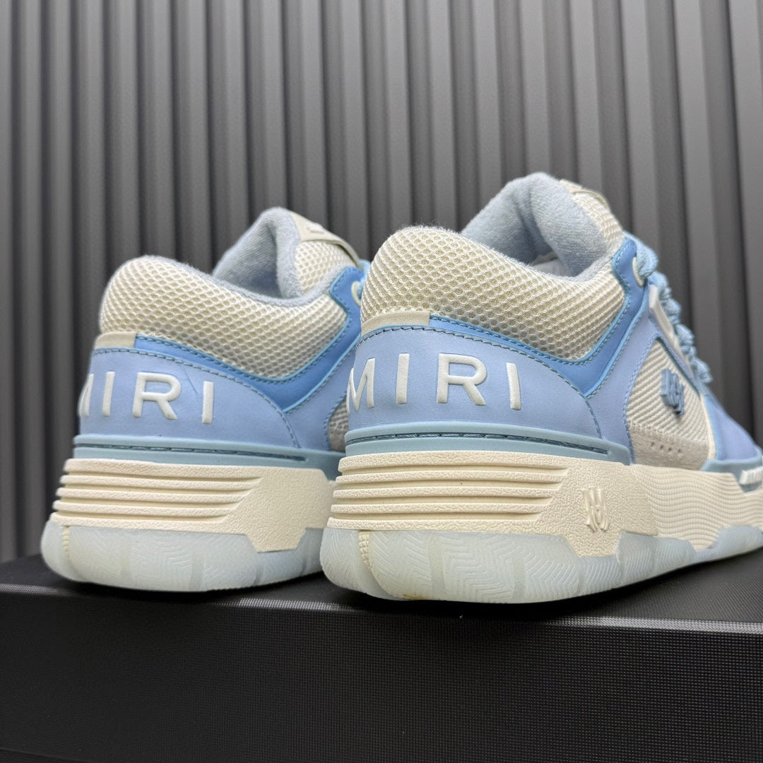 AMIRI Light Blue & Cream Chunky Low-Top Sneakers