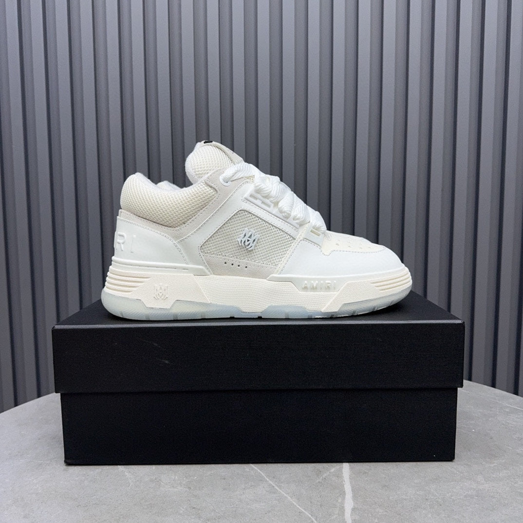 AMIRI White & Cream Chunky Low-Top Sneakers