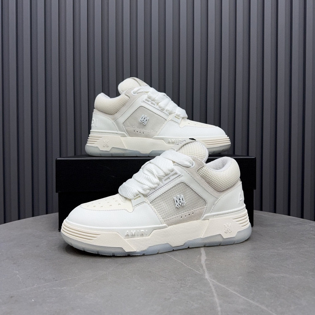 AMIRI White & Cream Chunky Low-Top Sneakers