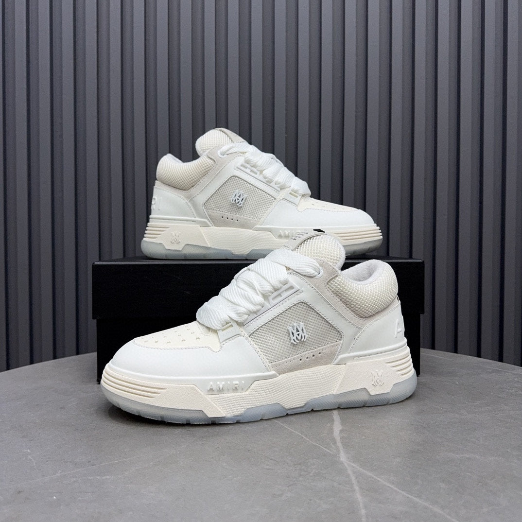 AMIRI White & Cream Chunky Low-Top Sneakers