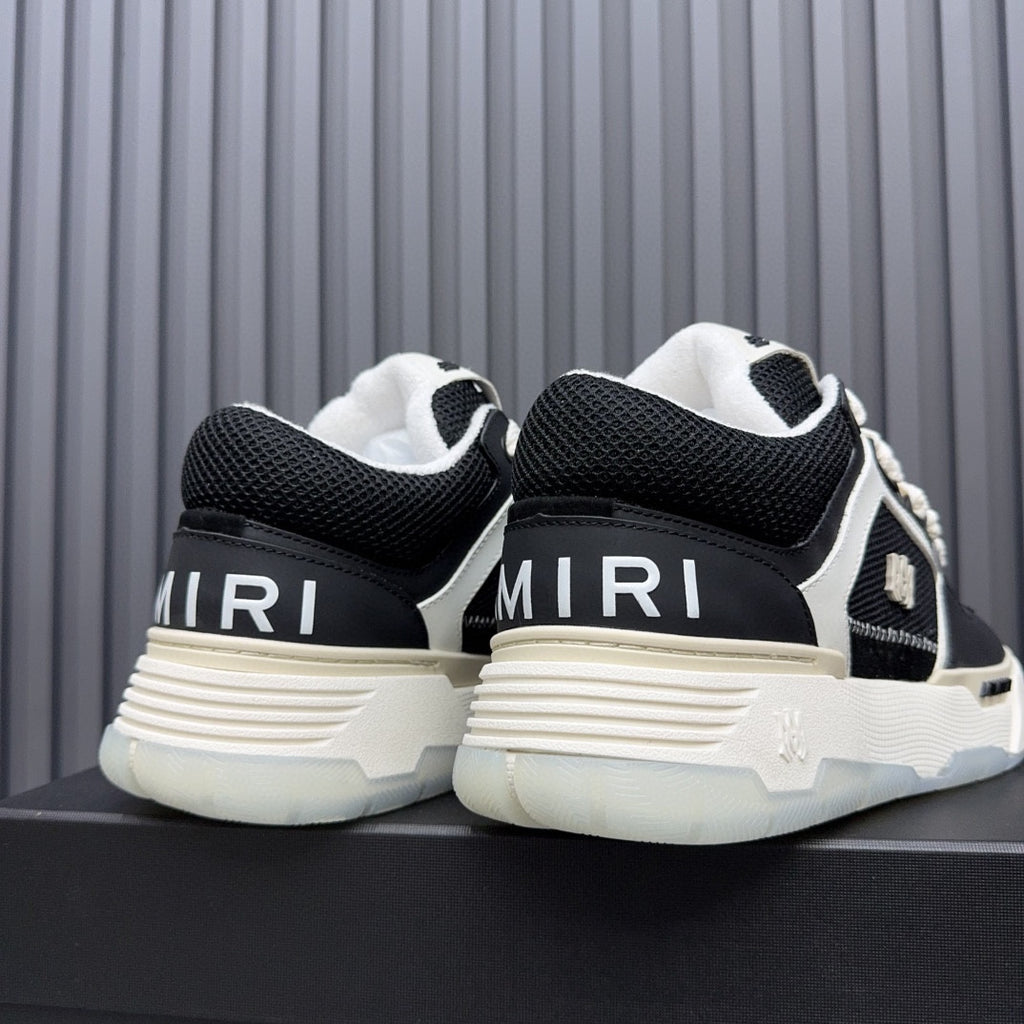 AMIRI Black & White Chunky Low-Top Sneakers
