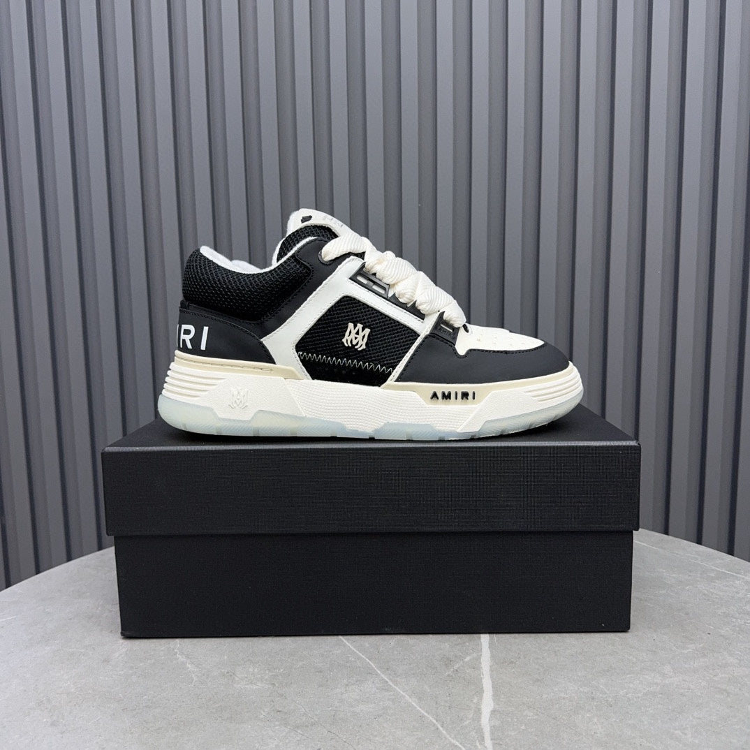 AMIRI Black & White Chunky Low-Top Sneakers