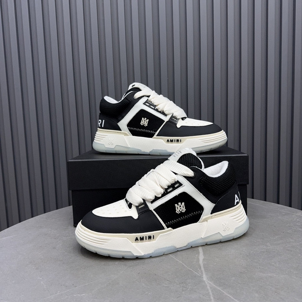 AMIRI Black & White Chunky Low-Top Sneakers