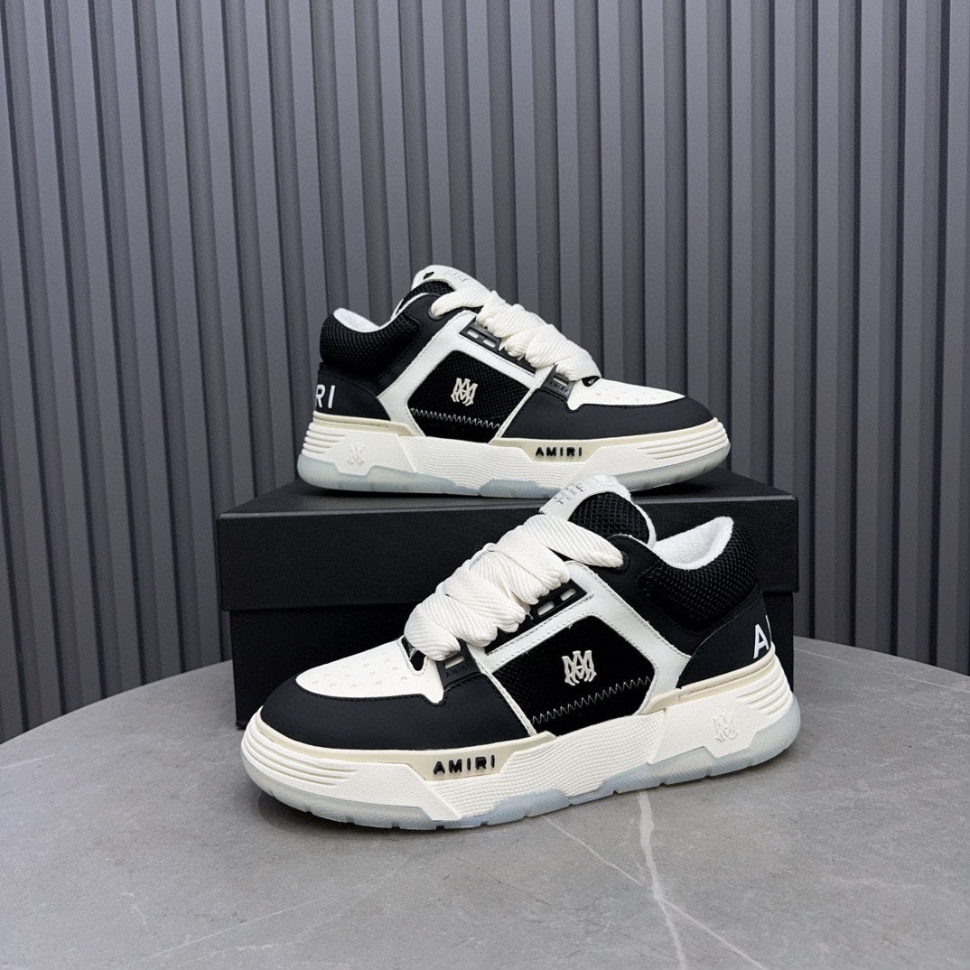 AMIRI Black & White Chunky Low-Top Sneakers