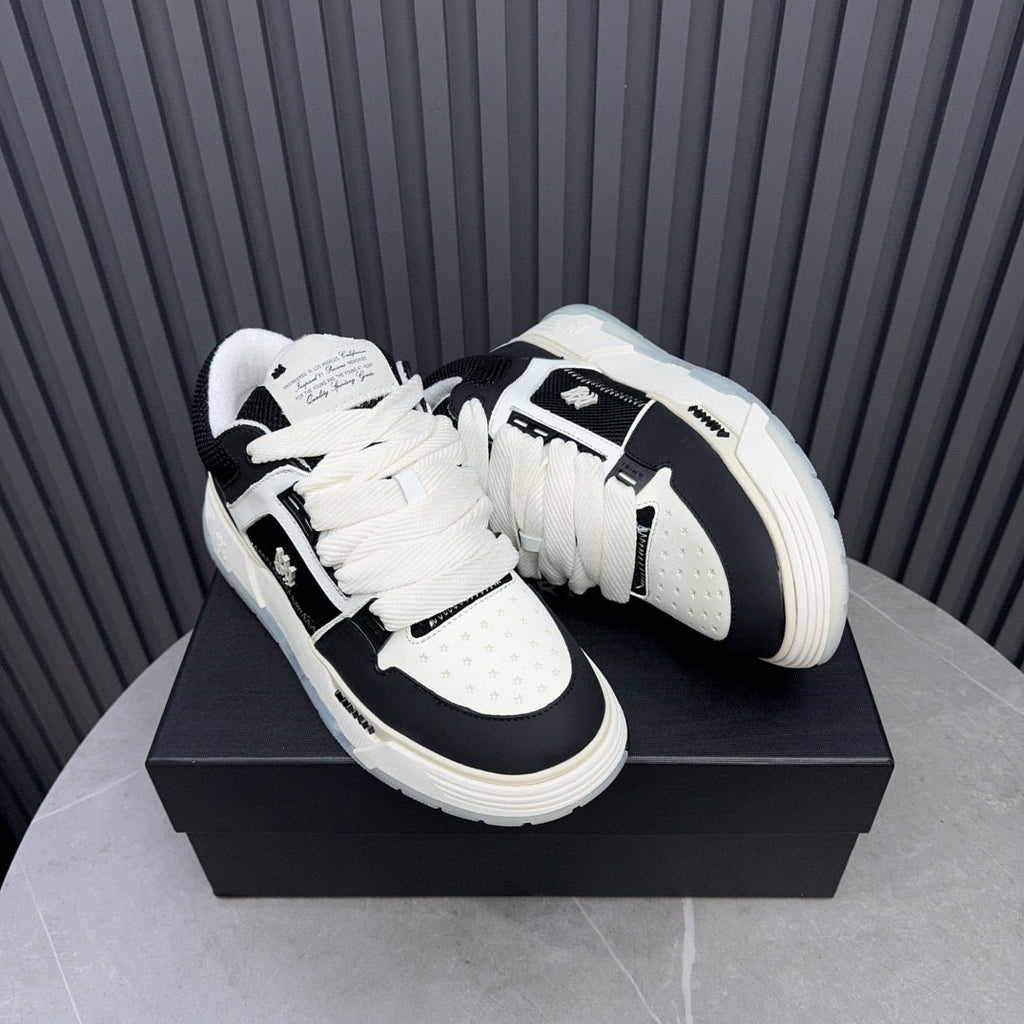 AMIRI Black & White Chunky Low-Top Sneakers