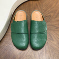 Amiri Green Embossed Slip-On Mules