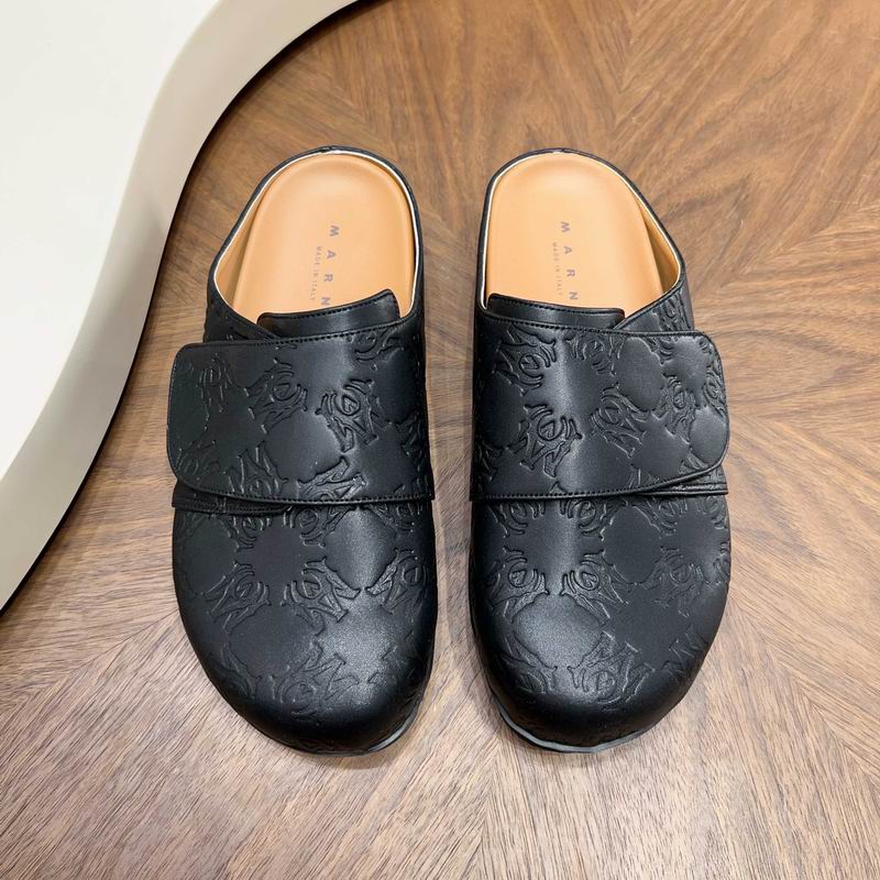 Amiri Black Embossed Slip-On Mules