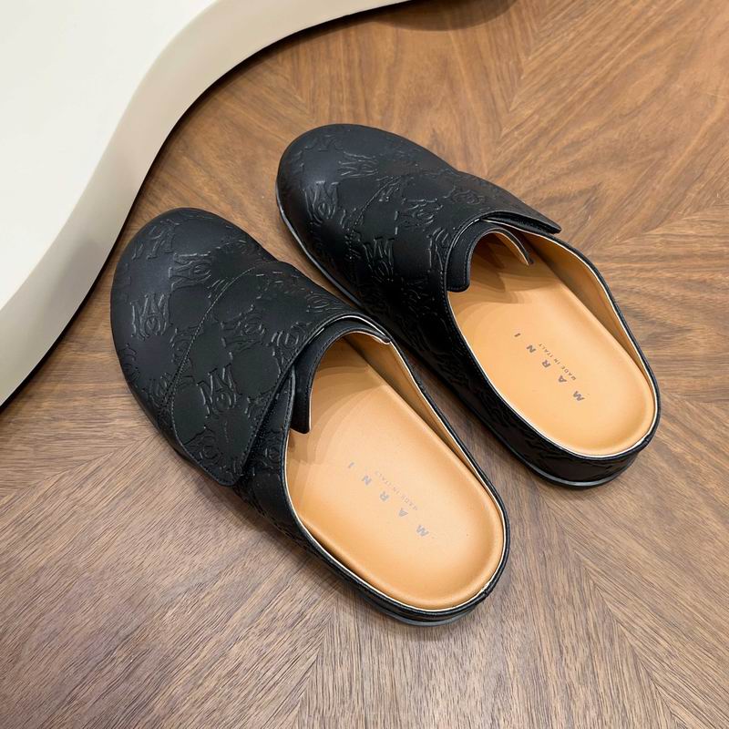 Amiri Black Embossed Slip-On Mules