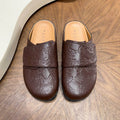Amiri Brown Embossed Slip-On Mules