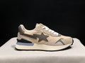 BAPE Beige Retro-Style Sneakers with Brown Star Detail