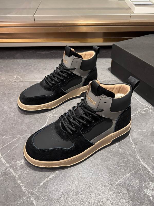 UGG Black & Gray High-Top Sneakers with Black Laces