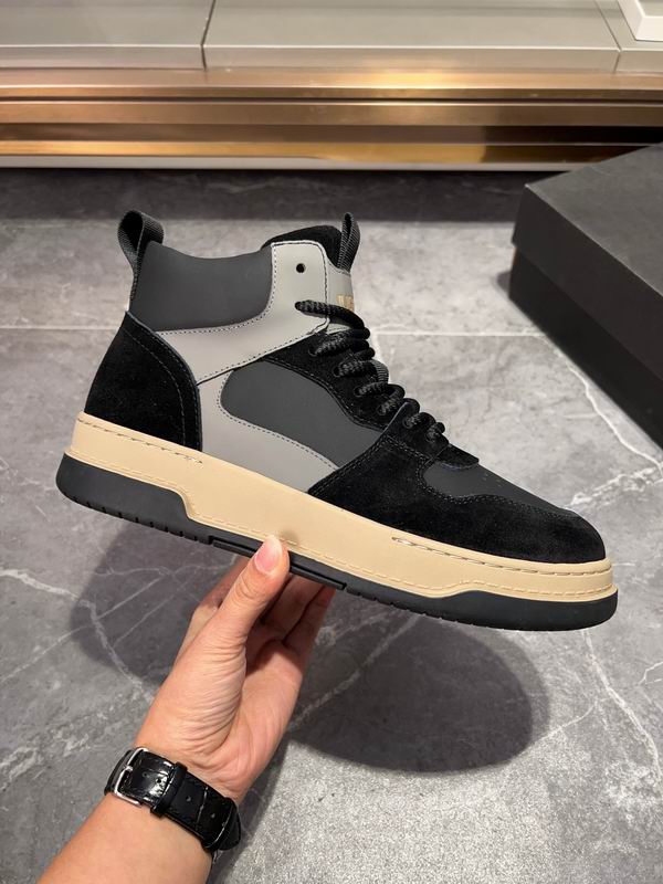 UGG Black & Gray High-Top Sneakers with Black Laces