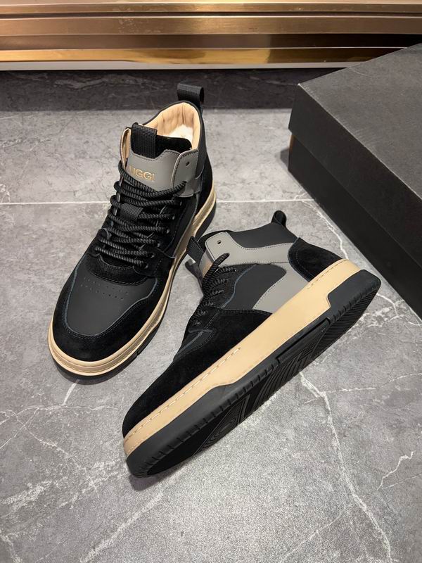 UGG Black & Gray High-Top Sneakers with Black Laces