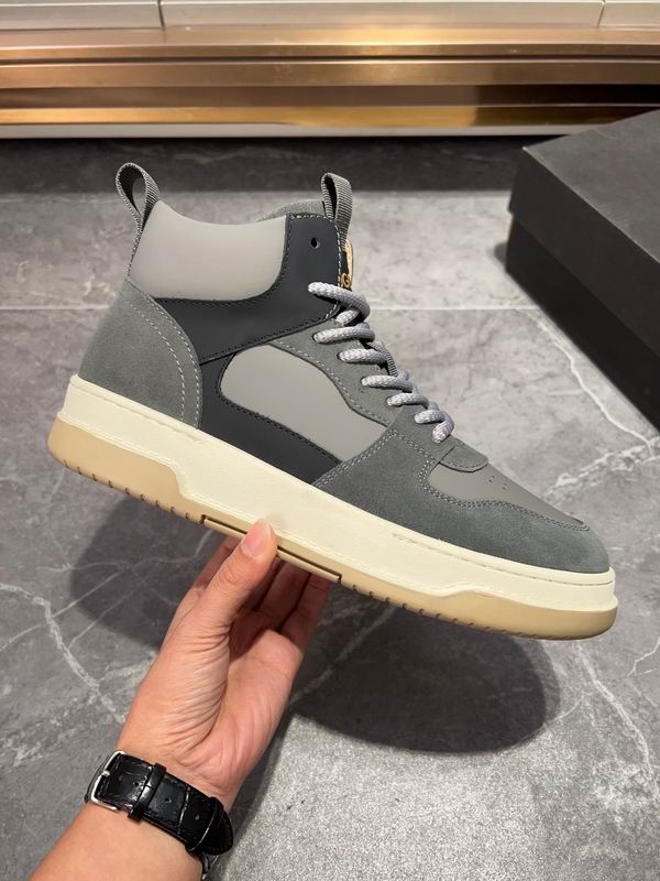 UGG Gray & Black High-Top Lace-Up Sneakers