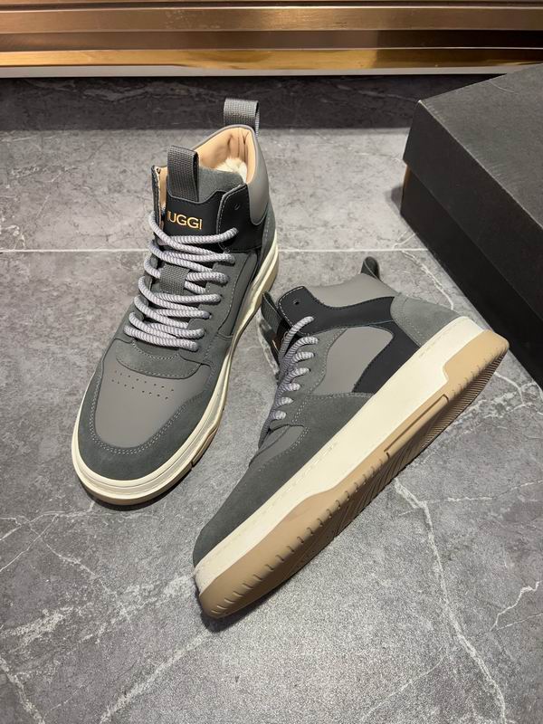 UGG Gray & Black High-Top Lace-Up Sneakers