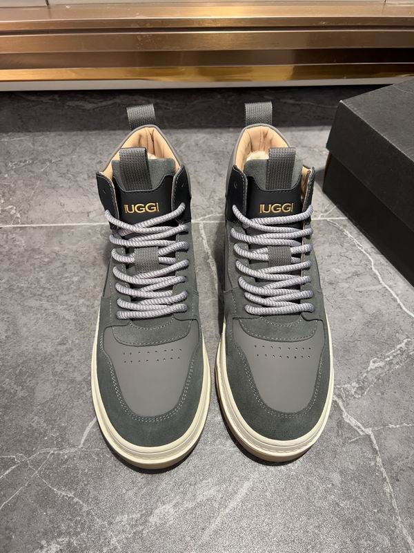 UGG Gray & Black High-Top Lace-Up Sneakers